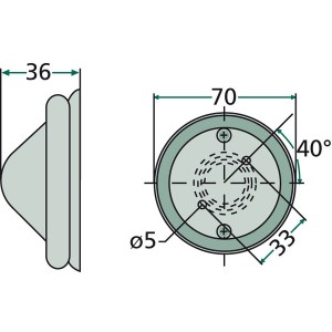 Luz de posición LED Hella