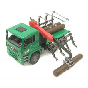 Miniatura  Bruder MAN Holztransport-LKW 